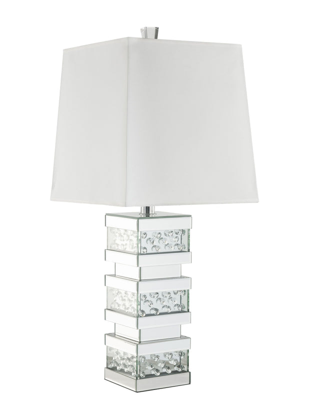 ACME Nysa Table Lamp in Mirrored & Faux Crystals 40217