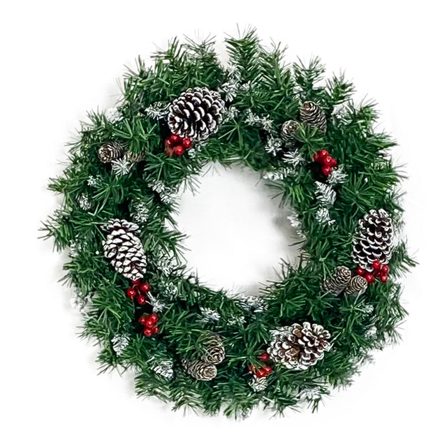 Pre-lit Xmas Tree Artificial Christmas 4-Piece Set,Garland, Wreath and Set of 2 Entrance Trees X-mas