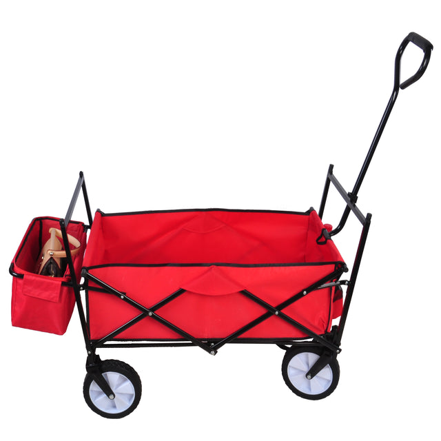Garden Shopping Beach Cart folding wagon(red)