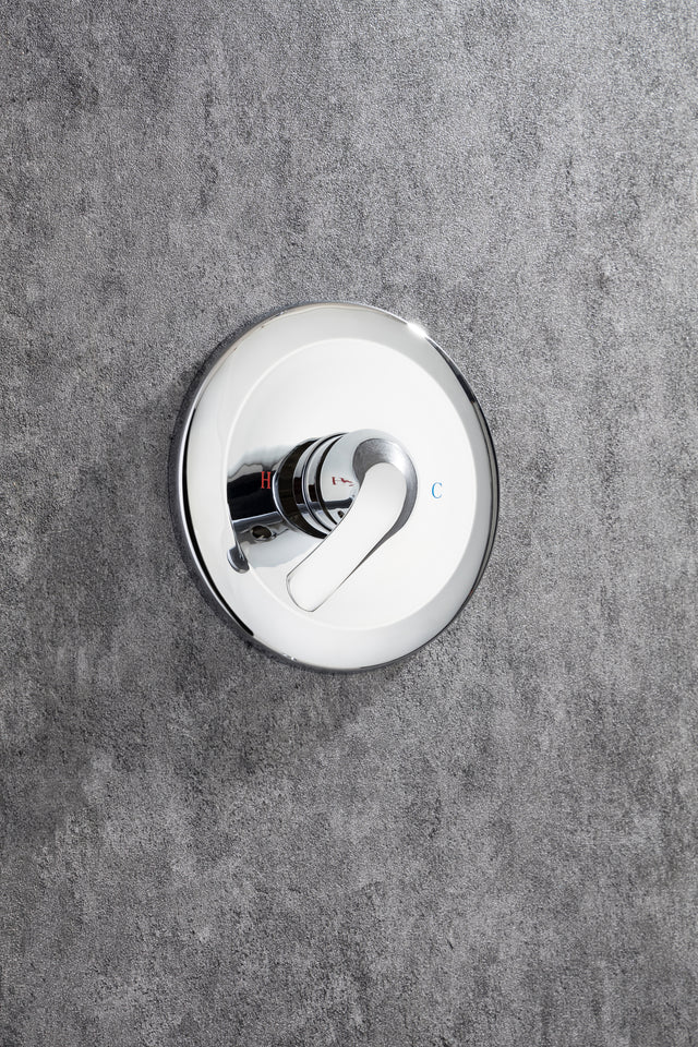 6 In. 6-Spray Balancing Shower Head Shower Faucet