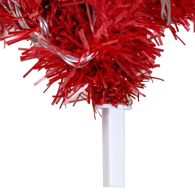 6FT Hinged Fraser Fir Artificial Fir Bent Top Christmas Tree, Xmas Tree Bendable Santa Hat Style Christmas Tree Holiday Decoration,1250 Lush Branch Tips, 300 LED Lights X-mas