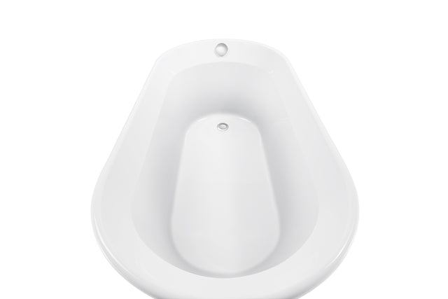 69" 100% Acrylic Freestanding Bathtub,Contemporary Soaking Tub,white Bathtub