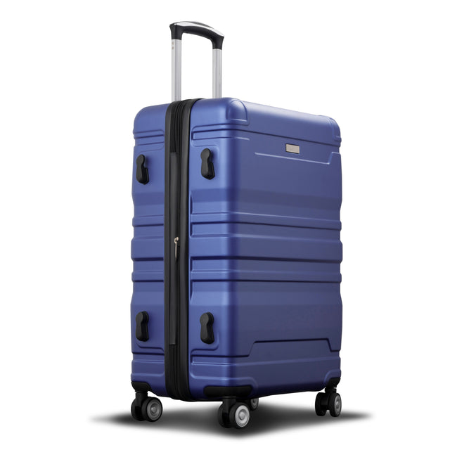 Luggage Sets New Model Expandable ABS Hardshell 3pcs Clearance Luggage Hardside Lightweight Durable Suitcase sets Spinner Wheels Suitcase with TSA Lock 20''24''28''(navy)