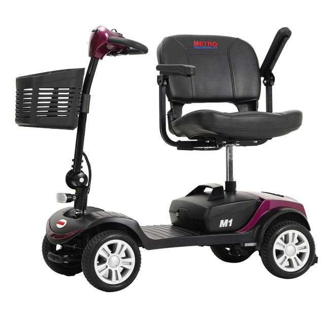 W42933831 Compact Travel Mobility Scooter M1 PLUM