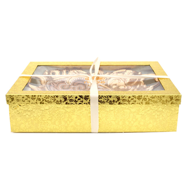 Ambrose Chrome Plated Crystal Embellished Ceramic Plate