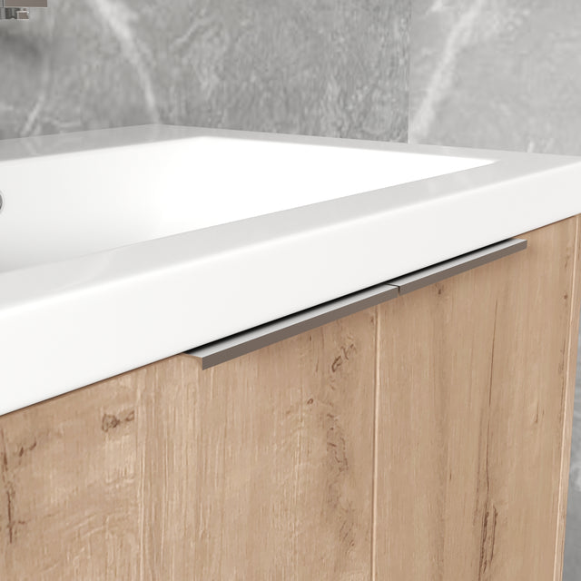 Bathroom Cabinet With Sink,Soft Close Doors,Float Mounting Design,24 Inch For Small Bathroom,24x18-00624 IMO(KD-Packing)