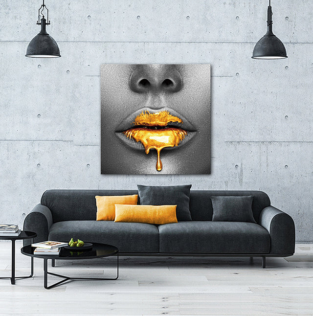 Oppidan Home "Lips of Honey" Acrylic Wall Art (40"H X 40"W)