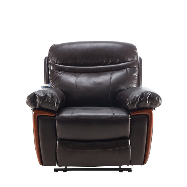 Orisfur. Massage Recliner PU Leather Sofa Chair with Heating and Massage Vibrating Function