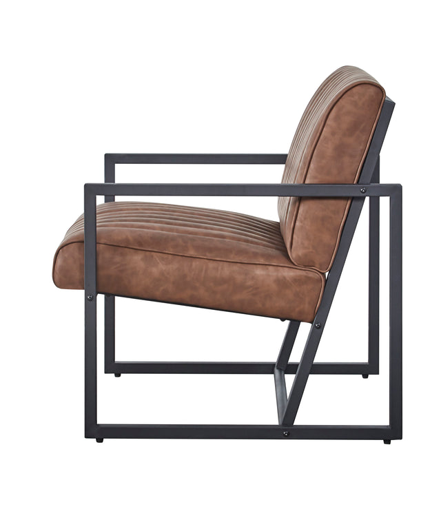 Modern design high quality PU(BROWN)+ steel armchair,for Kitchen, Dining, Bedroom, Living Room