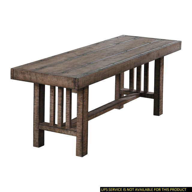 Rustic Design 1pc Bench Distressed Light Brown Finish Wooden Dining Furniture