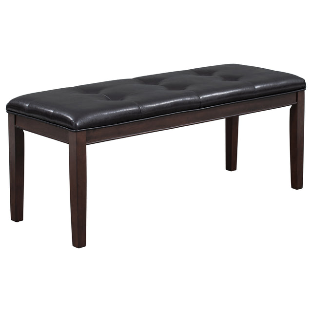 6-piece Faux Marble Dining Table Set with one Faux Marble Dining Table ,4 Chairs and 1 Bench, Table: 60”x38”x 30”,Chair: 20.2”x28.5”x39”, Black