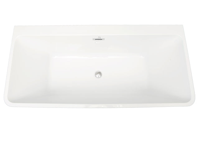 Acrylic Alcove Freestanding Soaking Bathtub