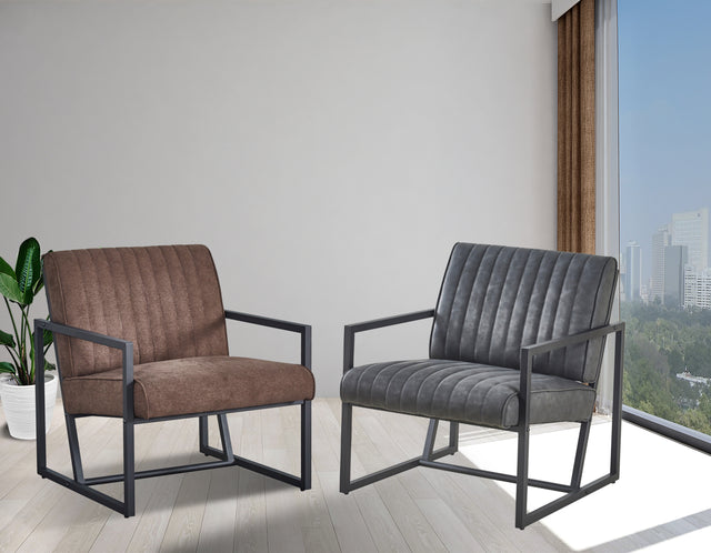 Modern design high quality fabric (BROWN)+ steel armchair,for Kitchen, Dining, Bedroom, Living Room
