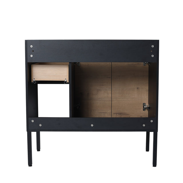 (Without Top)36 Inch Freestanding Bathroom Vanity,36x18