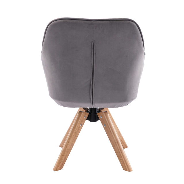 COOLMORE Solid Wood Tufted Upholstered Armless home office chair