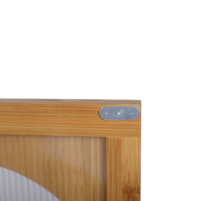1 Door nightstand,Bamboo Mid Century Modern Nightstand,Bedside Table Accent End Table Side Table for Bedroom, Living Room, Natural