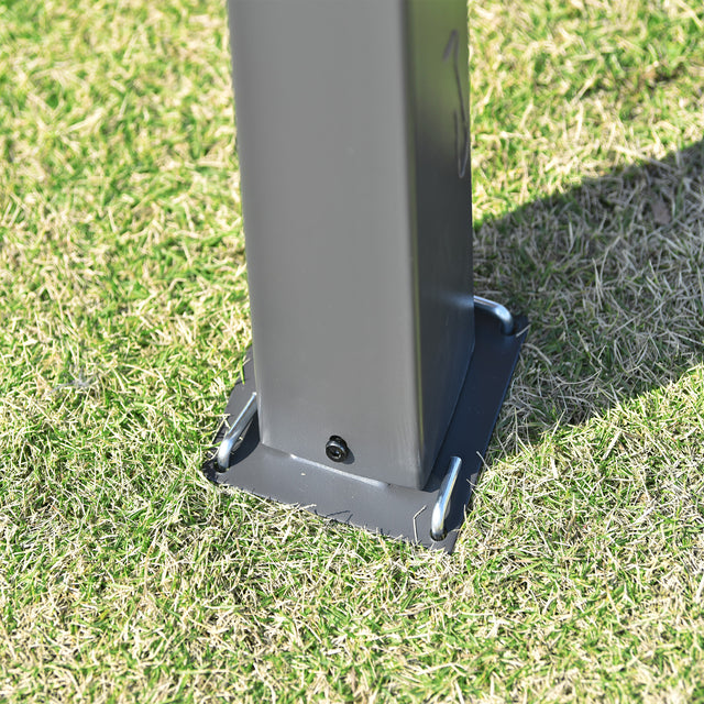 TOPMAX 10ft W*12ft L Outdoor Double Vents Gazebo Patio Metal Canopy with Screen and LED Lights for Backyard, Poolside, Brown