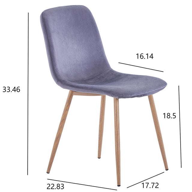 Dining Chair 4PCS(BLACK),Modern style,New technology.Suitable for restaurants, cafes, taverns, offices, living rooms, reception rooms.