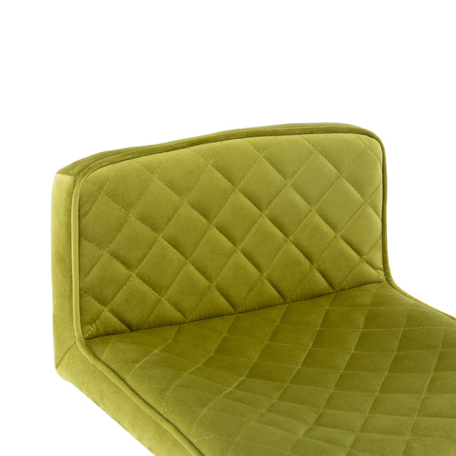 SUPERJARE Bar Stools - Swivel Barstool Chairs with Back, Modern Pub Kitchen Counter Height,velvet ( 1pc/ctn )