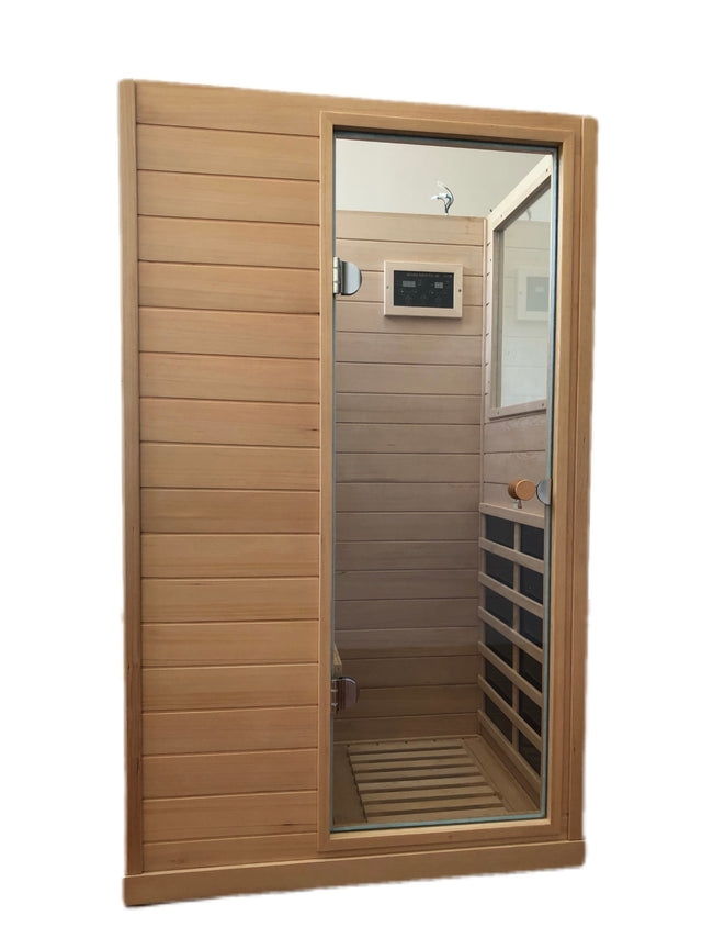 Mini Right Side Hemlock Sauna Room