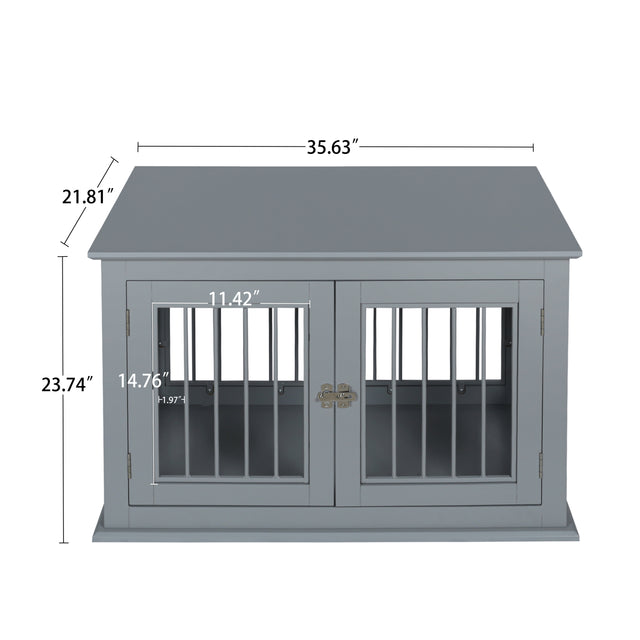 Pet house, Large Crate with Chew-Resistant Iron Bars, open from 2 directions