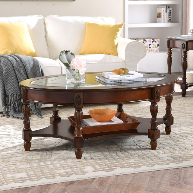 COCKTAIL TABLE-TEMPERED GLASS