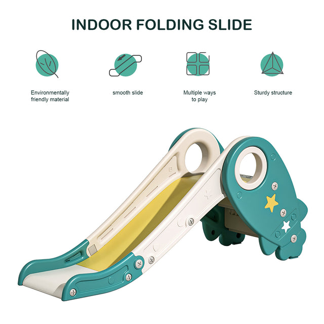 Toddler Slide Climber Set for Indoor Outdoor 3 Steps Freestanding Slide, Suitable Age1-5 Years Old Children Easy Set Up Baby Playset