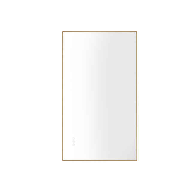 Super Bright Led Bathroom Mirror with Lights, Metal Frame Mirror Wall Mounted Lighted Vanity Mirrors for Wall, Anti Fog Dimmable Led Mirror for Makeup, Horizontal/Verti