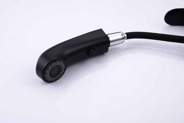 Pull Out Bathroom Faucet, Single Hole Bathroom Sink Faucet with 3 Modes Pull Down Sprayer, One Handle Modern Vanity Faucet, Farmhouse Lavatory Faucet