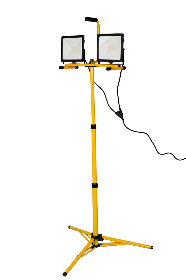 10,000 Lumen LED Work Light , Dual head,Telescoping Adjustable Tripod Stand, Rotating Lamps