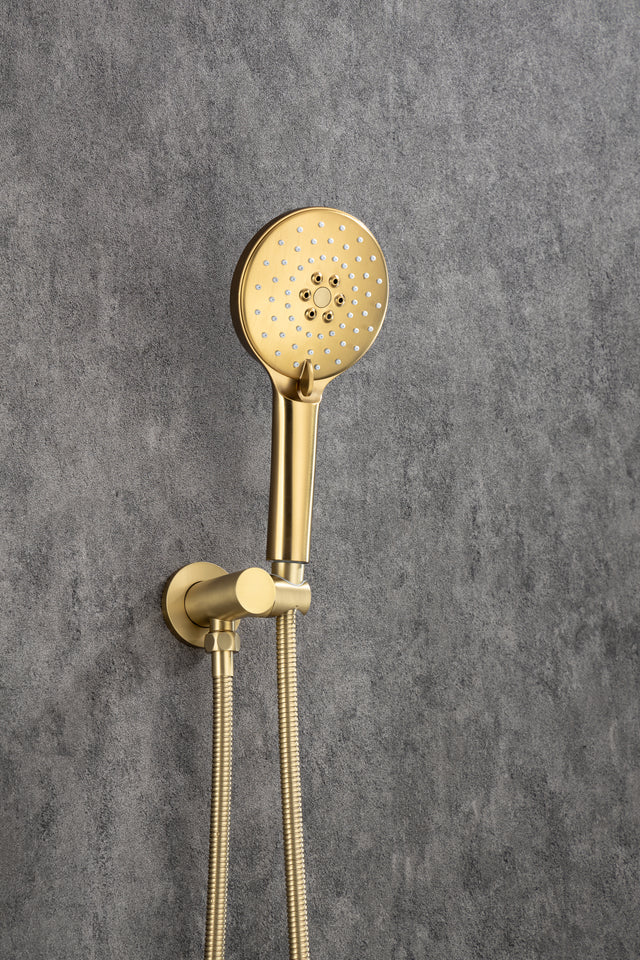 Black Shower System, Ceiling Rainfall Shower Faucet Sets Complete of High Pressure, Rain Shower Head with Handheld, Bathroom 10\\\\\\\'\\\\\\\' Shower Combo with Rough-in Valve Included