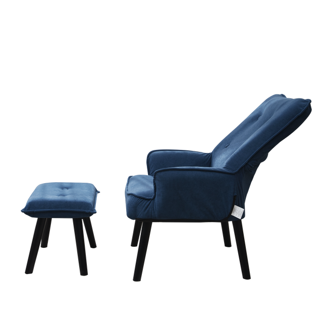 Accent chair TV Chair Living room Chair with ottoman,Modern Vanity Chair with Arms Upholstered Tall Back Desk Chair for Bedroom