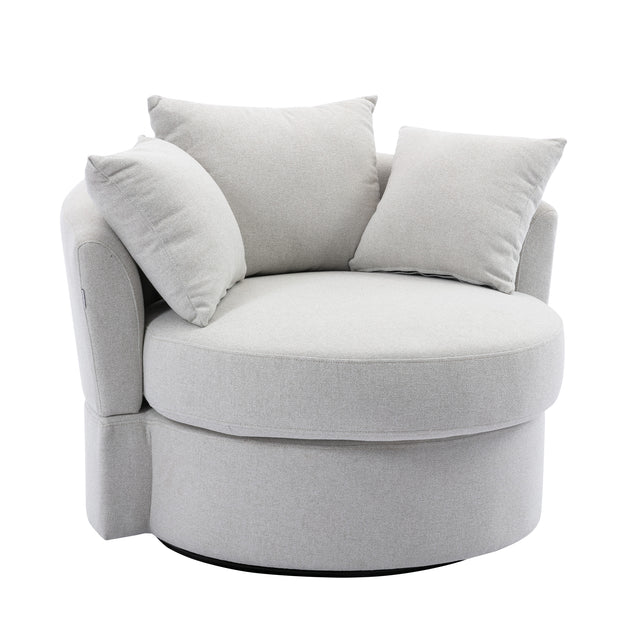 Modern Akili swivel accent chair barrel chair for hotel living room / Modern leisure chair