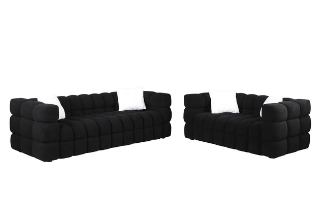 84.3/62.2 length ,35.83" deepth ,human body structure for USA people, marshmallow sofa,boucle sofa ,White color,3 seater. sofa and loveseater