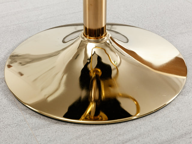 Golden Swivel Velvet Barstools Adjusatble Seat Height from 25-33 Inch, Modern Upholstered Bar Stool & Counter Stools with Nailheads for Home Pub and Kitchen Island,Set of 2, Black