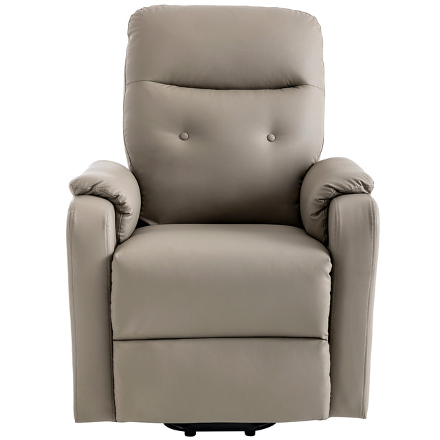Massage Recliner Chair Electric Power Lift Chairs with Side Pocket, Adjustable Massage and Heating Function for Adults and Seniors, Olive Grey