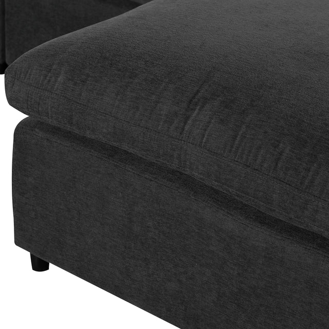 U_Style Oversized Modular Sectional Sofa with Ottoman L Shaped Corner Sectional for Living Room, Office, Spacious Space