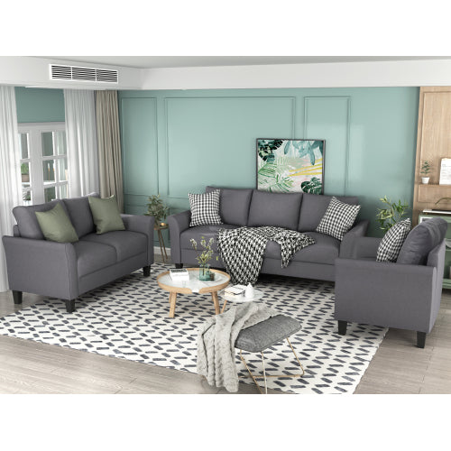U_STYLE Polyester-blend 3 Pieces Sofa Set,  Living Room Set