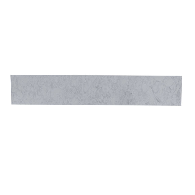 Montary 37" carrara gray engineered stone vanity top backsplash