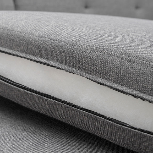 78.3" Convertible Sleeper Sofa Bed,Linen Pull Out Couch with Storage Chaise,Sleeper Counch with Memory Foam Mattress for  Small Space Living Room Bedroom Office,Gray