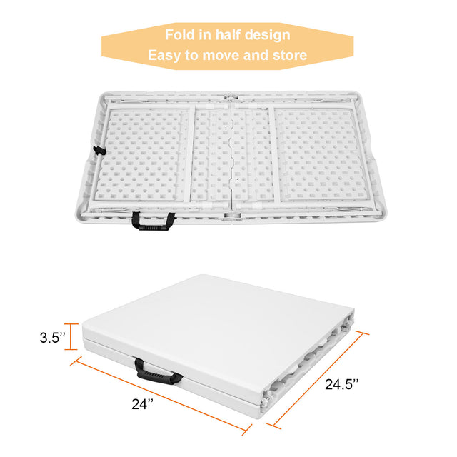 Multi-purpose outdoor folding 4ft casual picnic table game party table