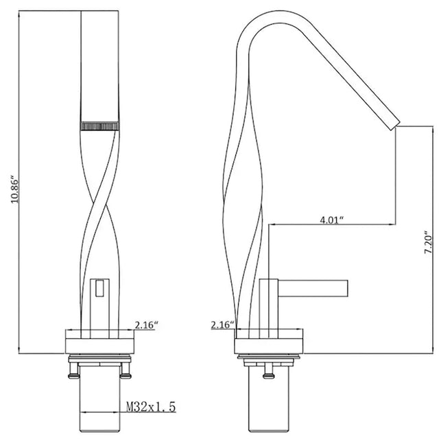 Basin Faucets Brass Faucet Single Handle Hot and Cold Mixer Water Tap,Matte Black