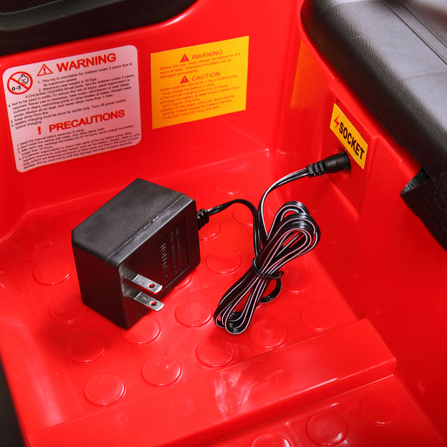 6V Licensed Mercedes Benz AMG Electric Vehicle, Kid Ride on Car with Parental Remote Control ,MP3 Player Headlights Opening Doors for Children 3-8, Red