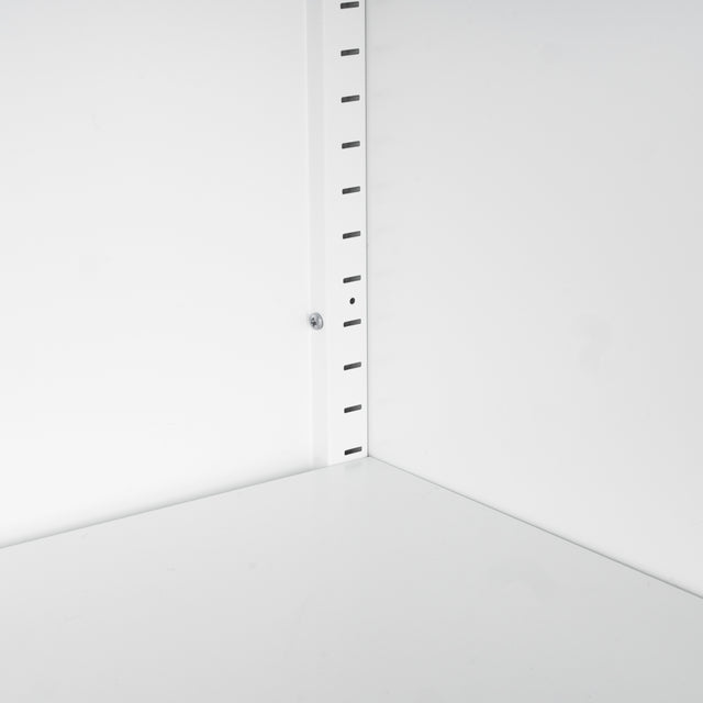 High Storage Cabinet with 2 Doors and 4 Partitions to Separate 5 Storage Spaces, Home/ Office Design