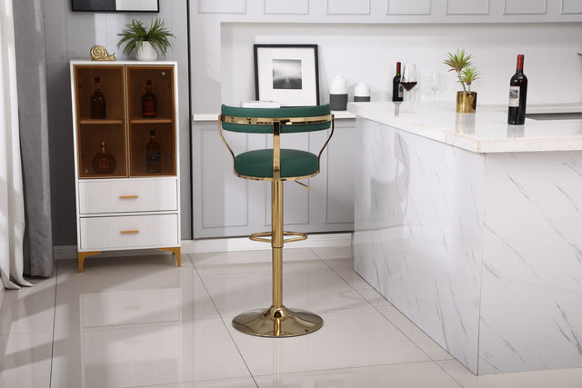 Bar Stools with Back and Footrest Counter Height Dining Chairs (1PCS/CTN)