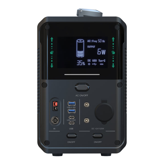 Portable Power Bank with 1500W Max Load PowerLiFePO4,1380Wh, 28.8V/48Ah,2xUSB-A(18W),2xUSB-C( 60W),2xDC5521( 12V 120W) 2xAC110V 50Hz/60Hz