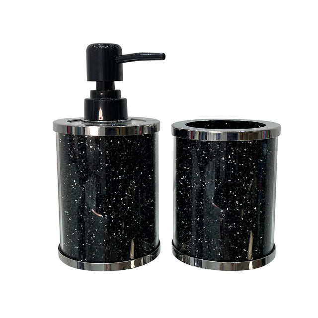 Ambrose Exquisite 2 Piece Soap Dispenser and Toothbrush Holder in Gift Box