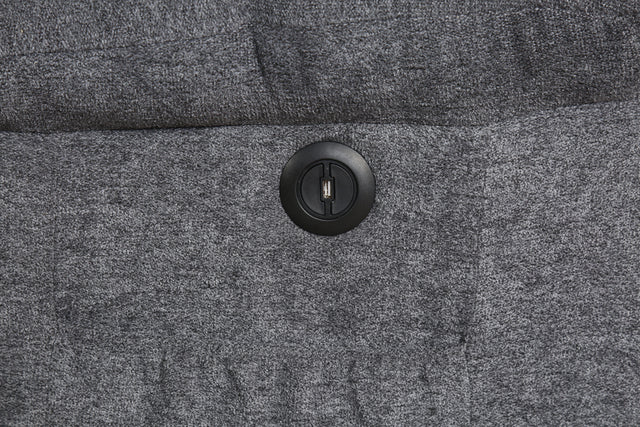 Electric lift recliner with heat therapy and massage, suitable for the elderly, heavy recliner, with modern padded arms and back, navy