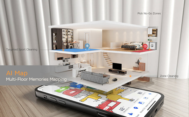 Geek Smart L8 Robot Vacuum Cleaner and Mop, LDS Navigation, Wi-Fi Connected APP, Selective Room Cleaning,MAX 2700 PA Suction, Ideal for Pets and Larger Home(Banned from selling on Amazon)