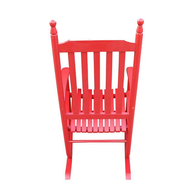Wooden porch rocker chair  Rose Red